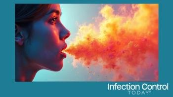 A woman breathing out.   (AdobeStock 1810107347)