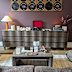 The three drawers pushed together looks stunning styled with a record player, lamp, candles and a fake plant.