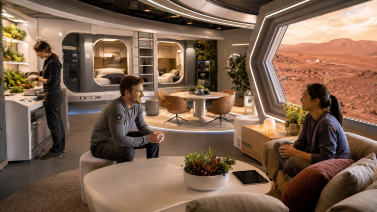 Space habitat design could shape astronaut mental health on Mars missions