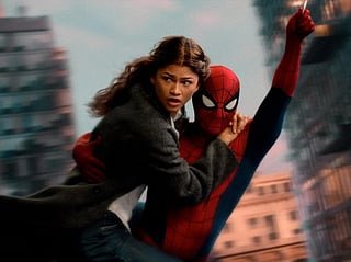 Zendaya and Tom Holland in Spider Man in Spider-Man Brand New Day