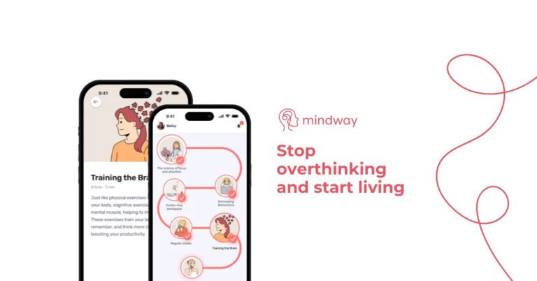 Mindway Launches Personalized Mental Wellness App to Help Users Stop Overthinking