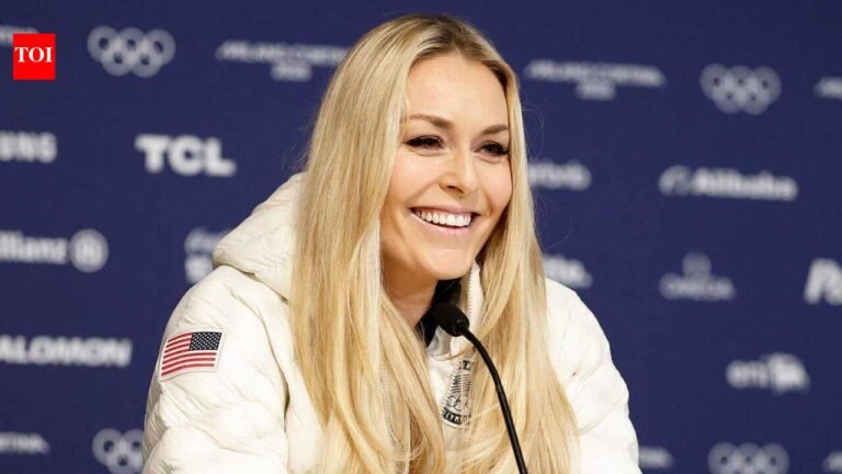 41-year-old Olympian Lindsey Vonn flaunts stunning gym look as she continues recovery