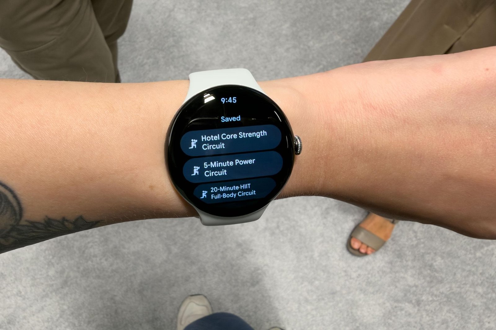 <em>You can also start and access AI-generated workouts from the wrist.</em>