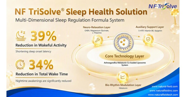 Natural Field Expands NF TriSolve® Platform Into Sleep Wellness With Science-Driven Nutraceutical Solutions