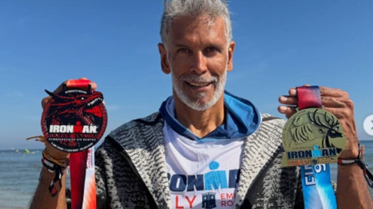Milind Soman does 2 Ironmans in 6 days: ‘3.8-km swim, 180-km bike and 42.2-km run’ Milind Soman does 2 Ironmans in 6 days: ‘3.8-km swim, 180-km bike and 42.2-km run’