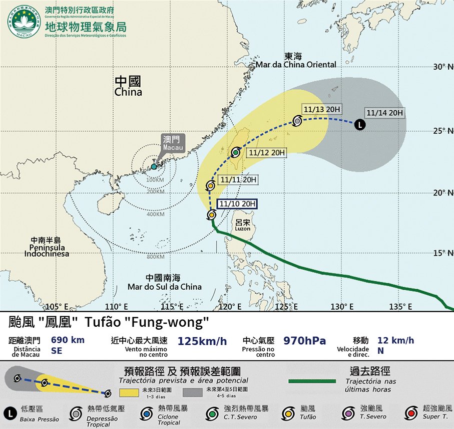 ‘Relatively low to medium’ probability of T3 today: Macau observatory (SMG)