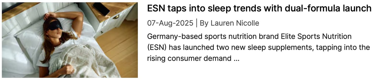ESN dual-formula