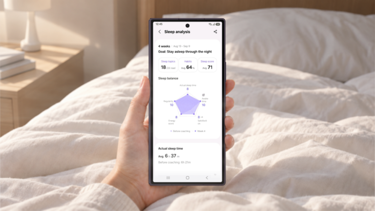 Samsung Health Makes Sleep Coaching Easier to Start and Tailors Weekly Guidance - Samsung Newsroom U.K.