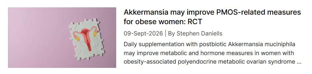 Akkermansia may improve PMOS-related measures