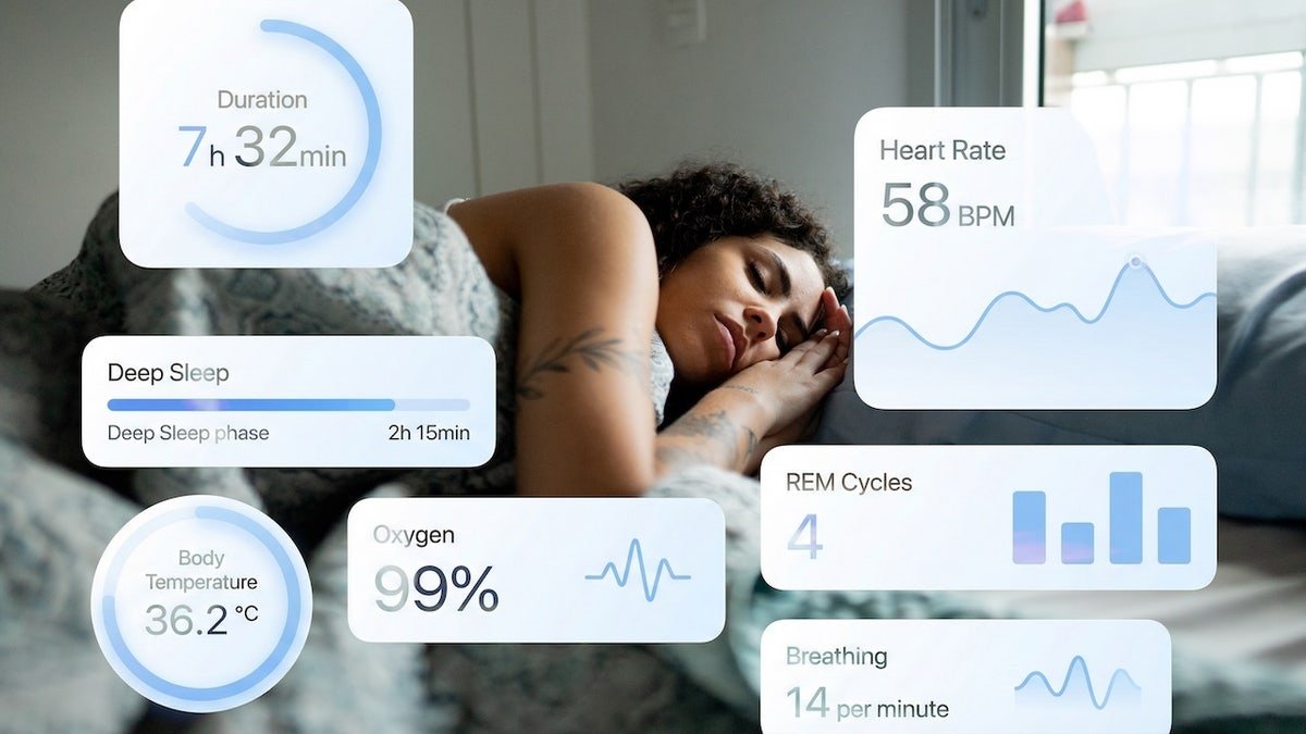 Woman sleep monitoring